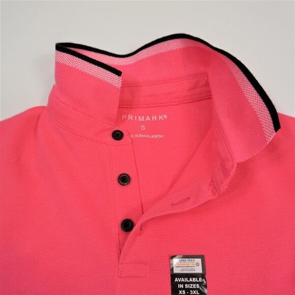 PRIMARK Women's Polo Shirt Pink Stretch OEKO - TEX Confidence In Textiles Sz S - Picture 8 of 10